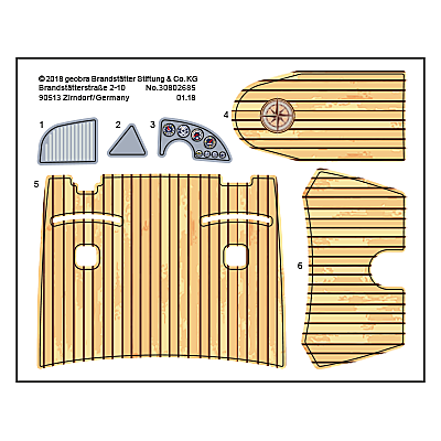 30802685_sparepart/Etikett 9428 "Motorboot mit Unterwasserm